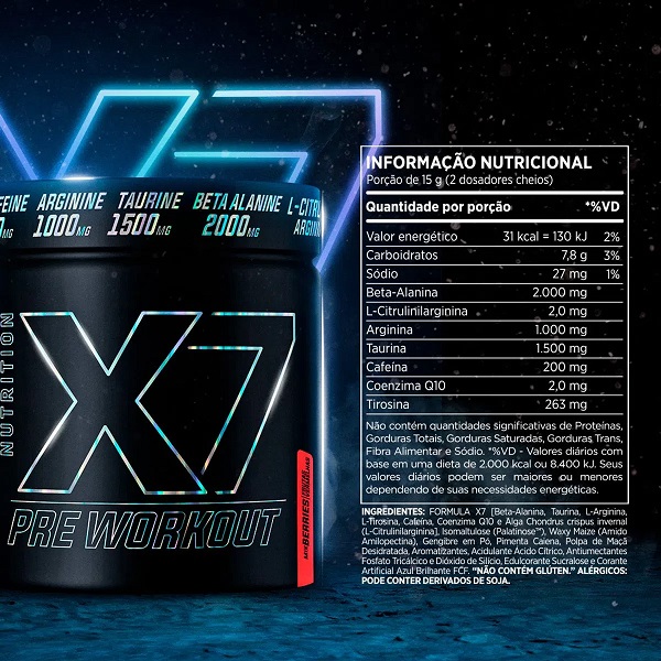 مکمل قبل از تمرین ایکس سون اتلتیکا ATLHETICA X7 Pre Workout 