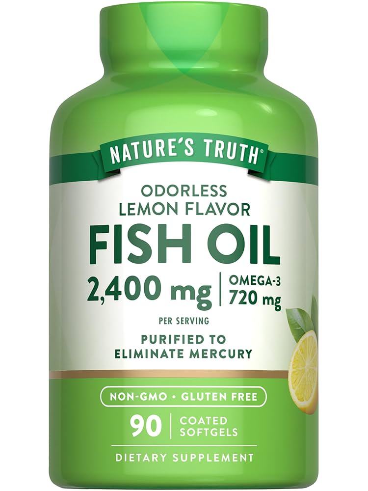فیش اویل اومگا 3 نیچرز تروث 2400 میلی گرم فیش اویل اومگا 3 نیچرز تروث 2400 میلی گرم
