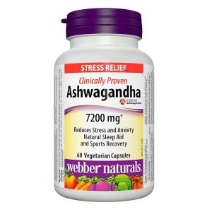 آشواگاندا وبر نچرالز 7200 میلی گرم 60 تایی Webber Naturals Ashwagandha